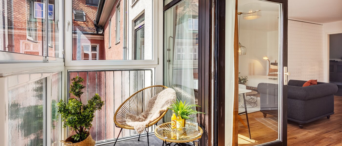 Dachgeschosswohnung München Lehel 01 Balkon 12257