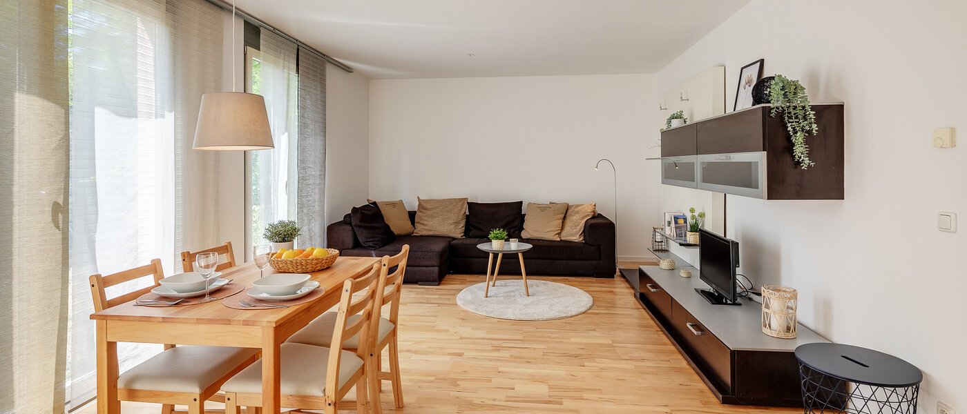 Gartenwohnung München Messestadt Riem 01 Wohnbereich 12287