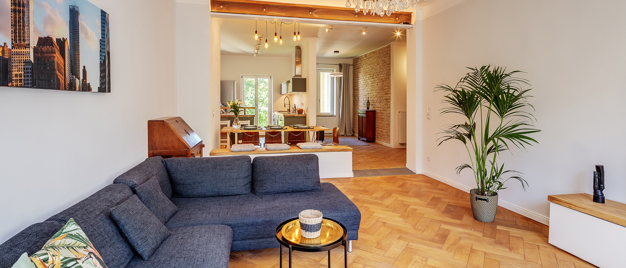 Wohnung München Schwabing 01 Wohnbereich 12306