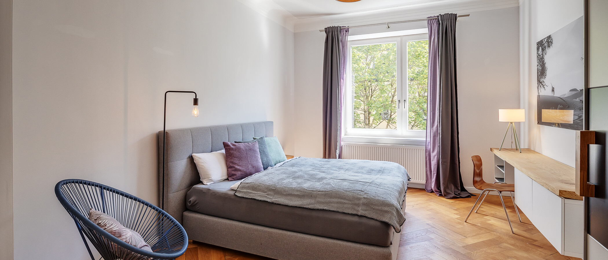 Wohnung München Schwabing 01 1. Schlafzimmer 12306