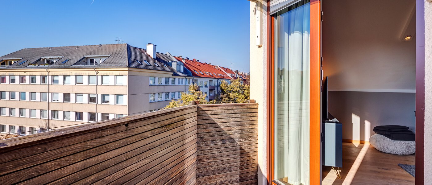 Dachgeschosswohnung München Obergiesing 02 Balkon 12328