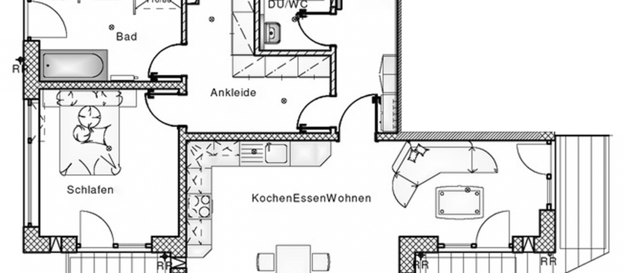 Wohnung München Pasing 01 Grundriss 12344