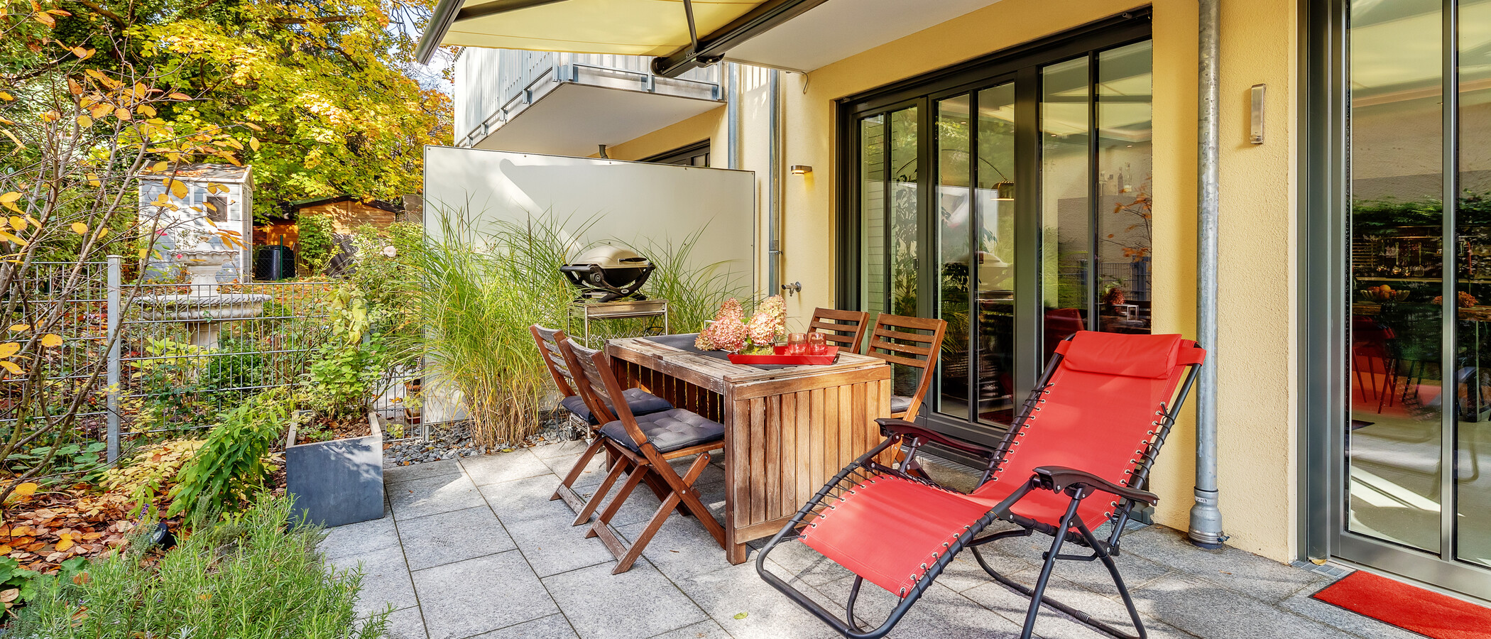 Gartenwohnung München Schwabing (rechts der Leopoldstraße) 01 Terrasse 12380