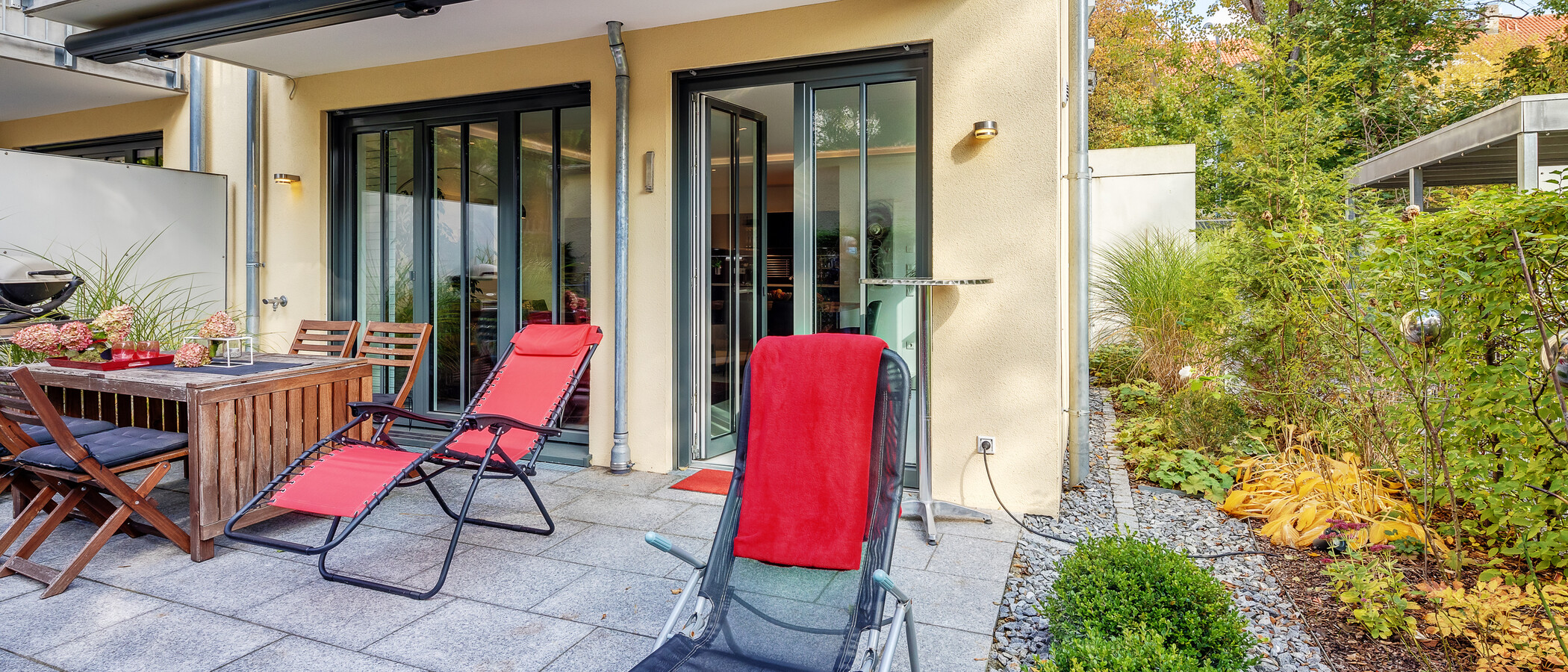 Gartenwohnung München Schwabing (rechts der Leopoldstraße) 02 Terrasse 12380