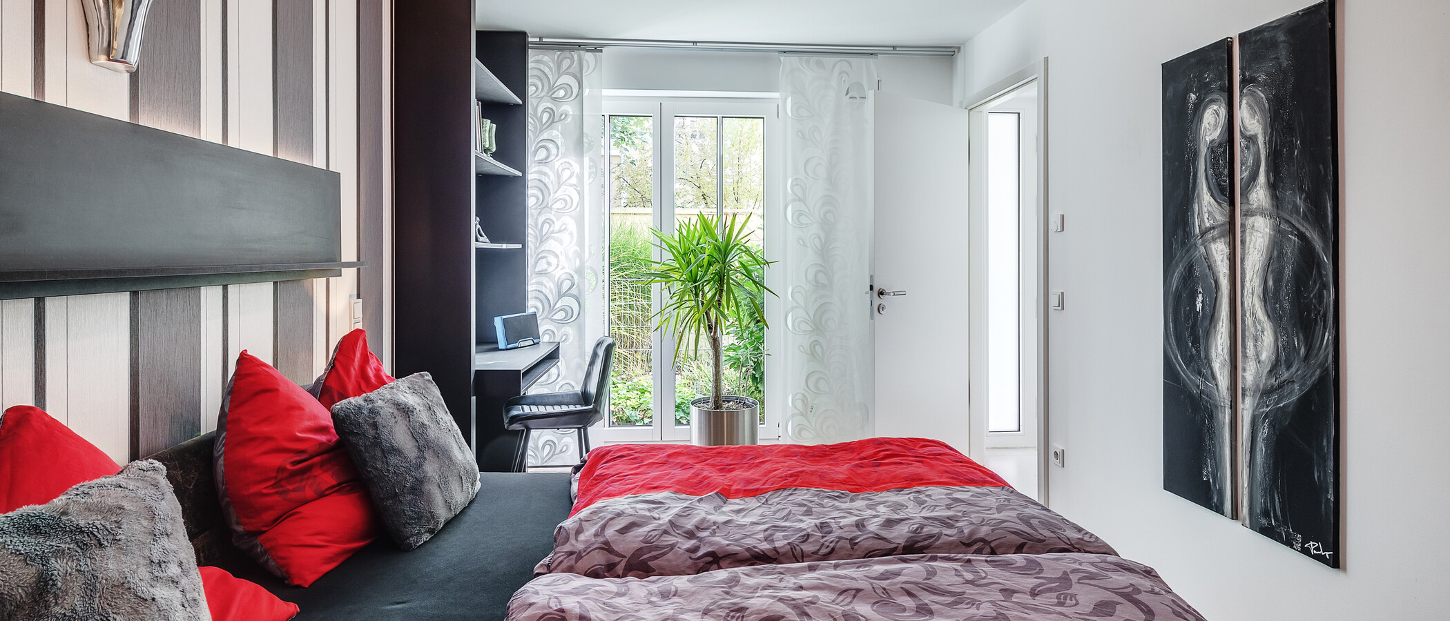 Gartenwohnung München Schwabing (rechts der Leopoldstraße) 03 Schlafzimmer 12380