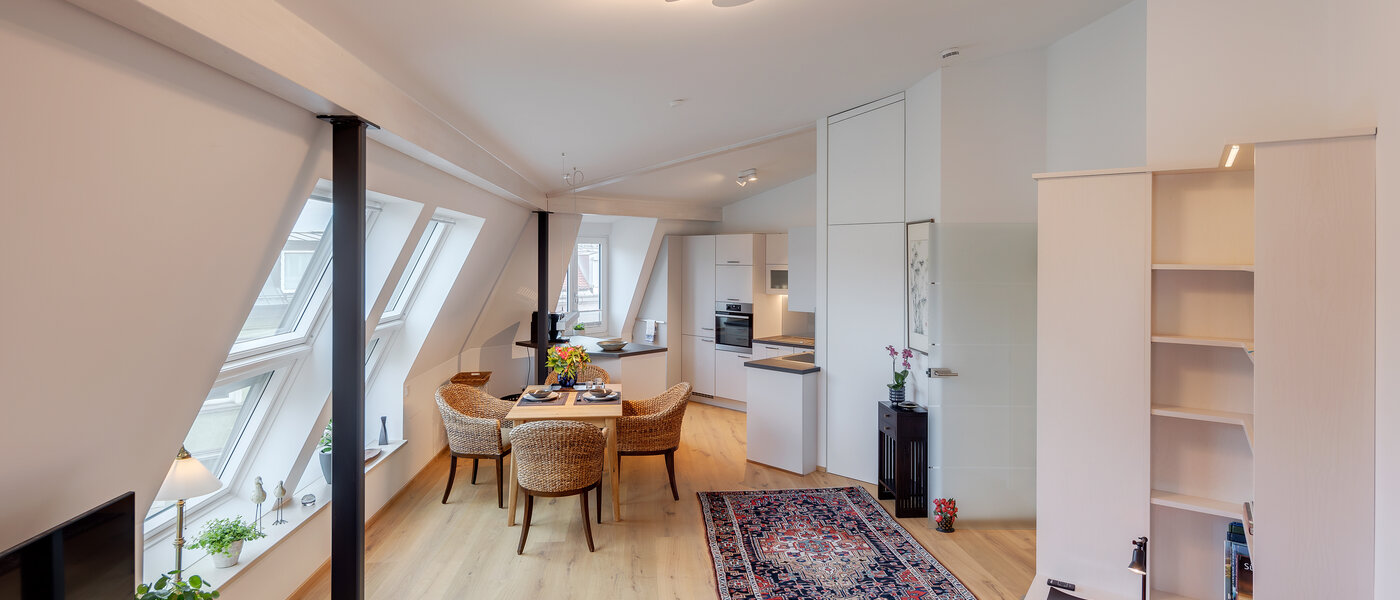 Dachgeschosswohnung München Au 01 Wohnbereich 12452