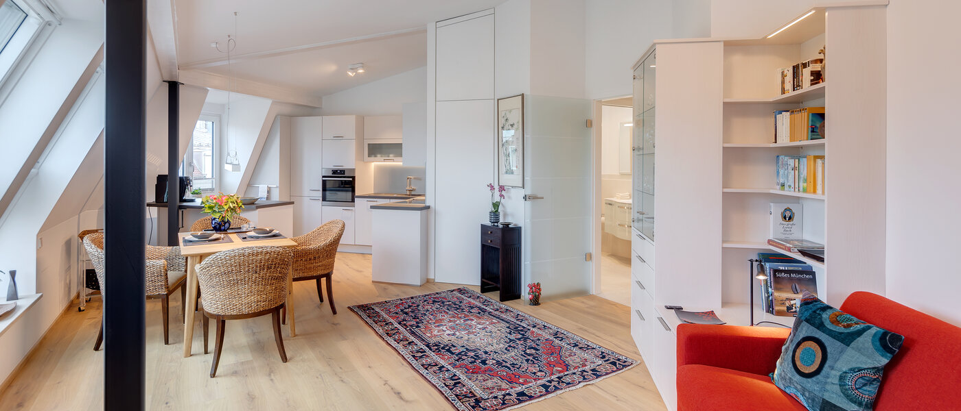 Dachgeschosswohnung München Au 05 Wohnbereich 12452