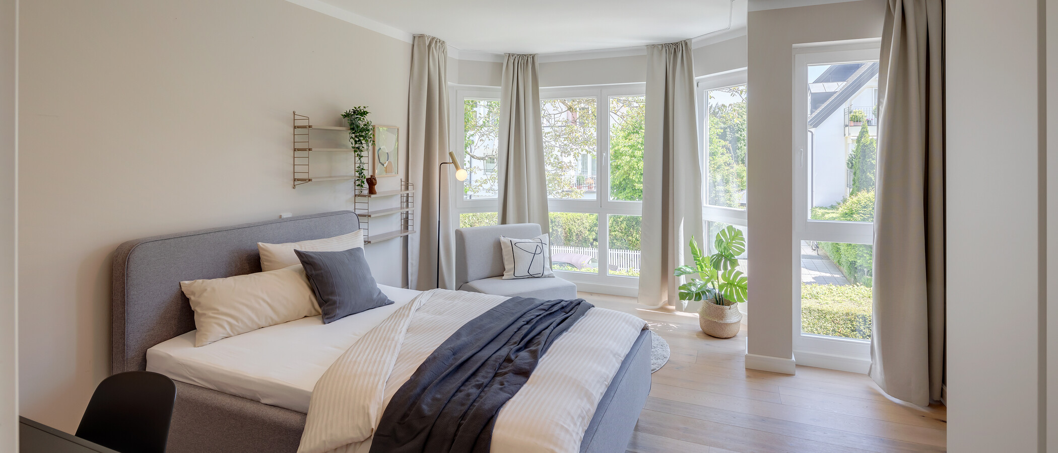 Wohnung München Nymphenburg-Gern 01 2. Schlafzimmer	 12482