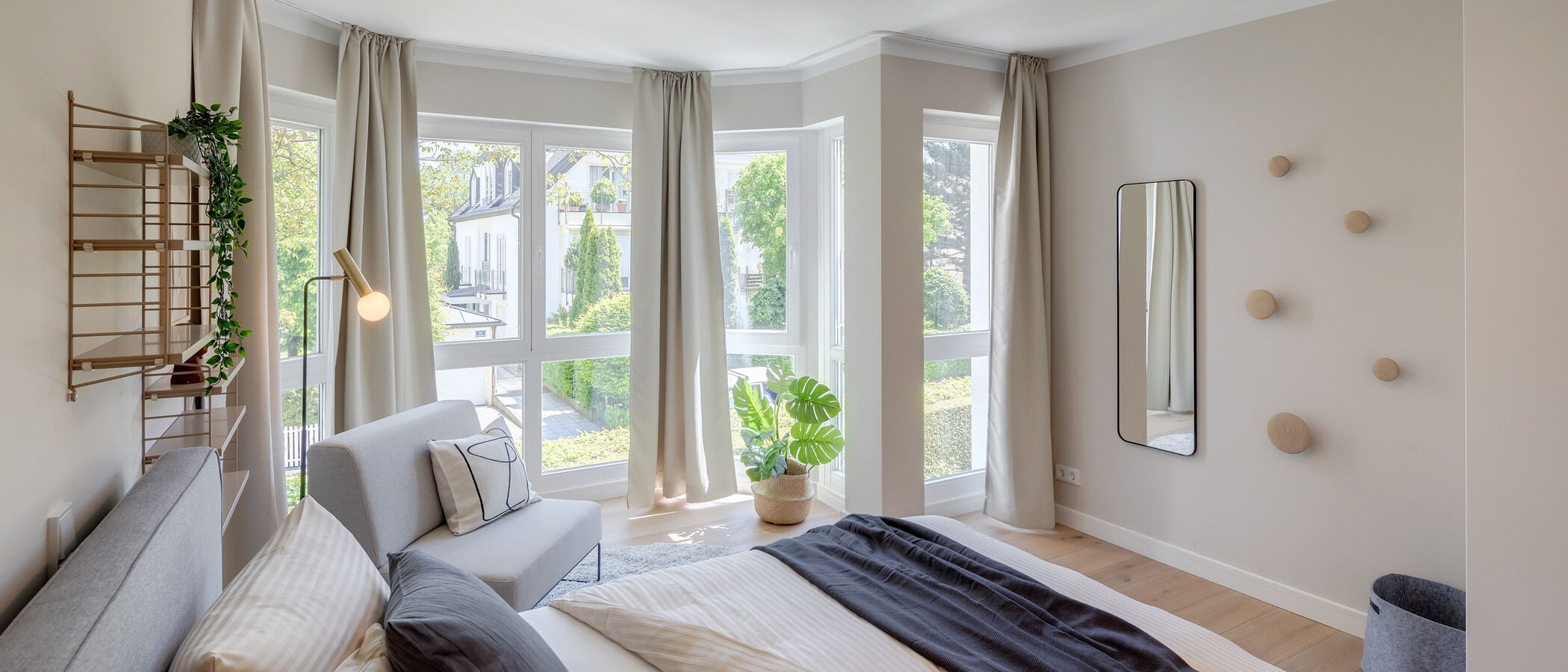 Wohnung München Nymphenburg-Gern 04 2. Schlafzimmer	 12482