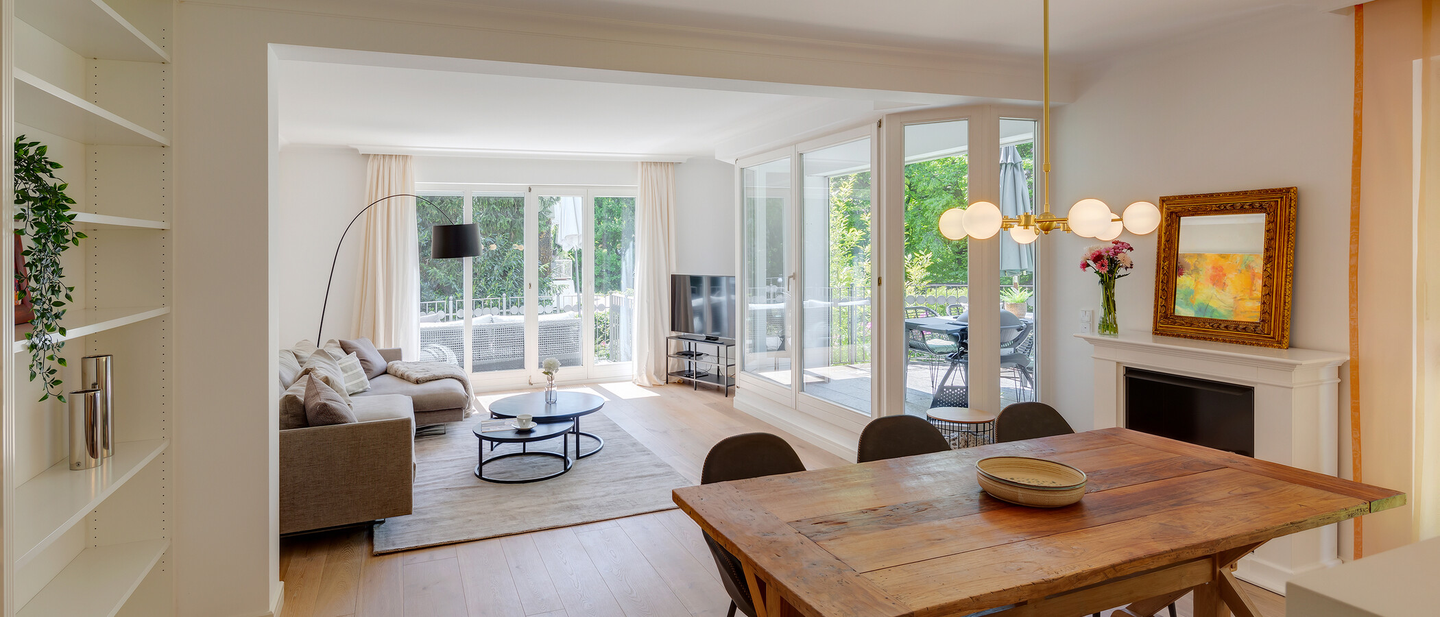 Wohnung München Nymphenburg-Gern 01 Wohnbereich 12482