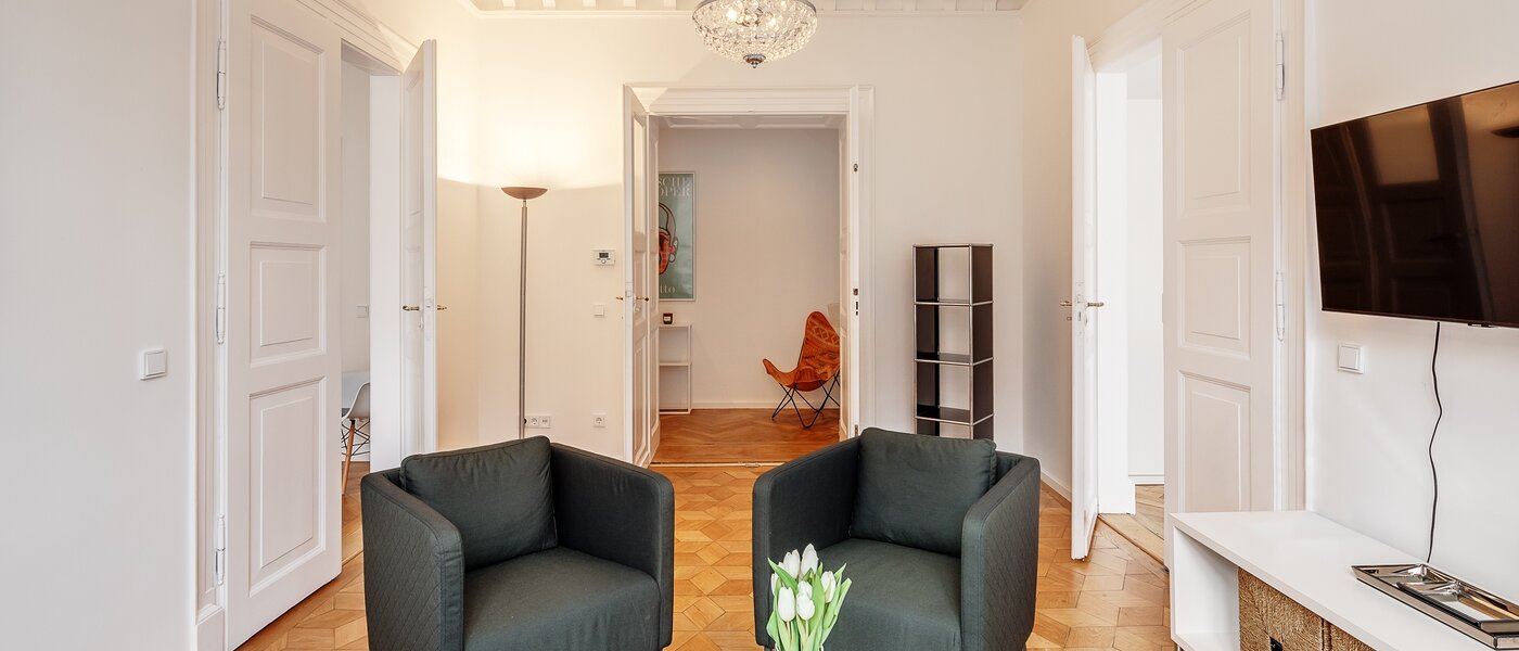 Wohnung München Maxvorstadt - Universitätsviertel 05 Wohnzimmer 12491