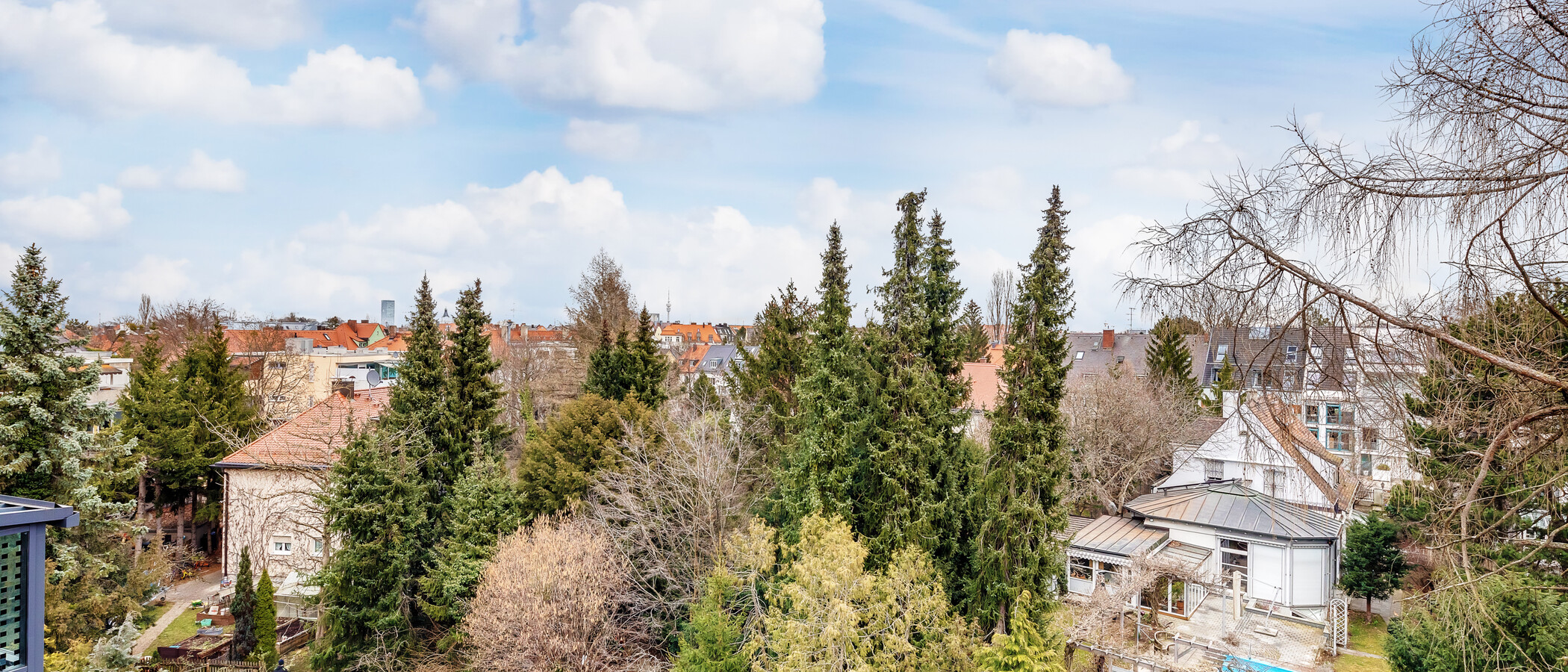 Dachgeschosswohnung München Nymphenburg 02 Aussicht 12497