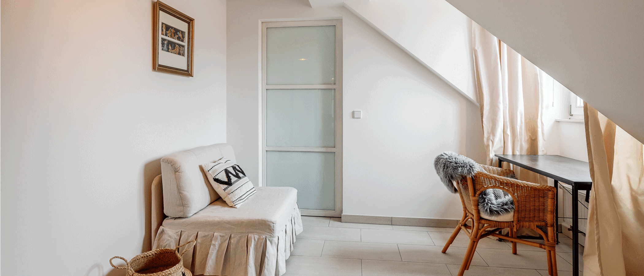 Dachgeschosswohnung München Nymphenburg 03 2. Schlafzimmer	 12497