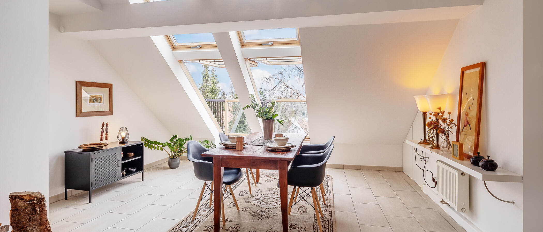 Dachgeschosswohnung München Nymphenburg 01 Essbereich 12497