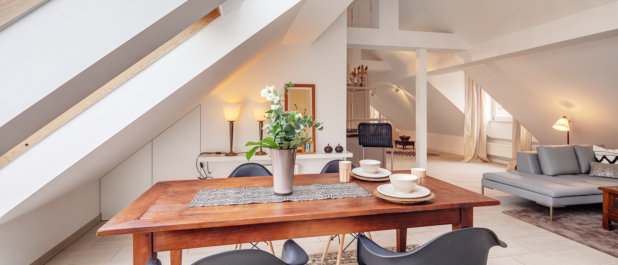 Dachgeschosswohnung München Nymphenburg 02 Essbereich 12497