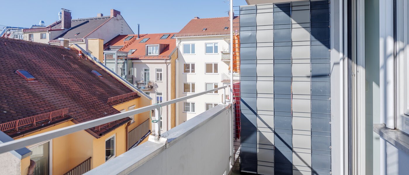 Apartment München Maxvorstadt - Universitätsviertel 01 Balkon 12510
