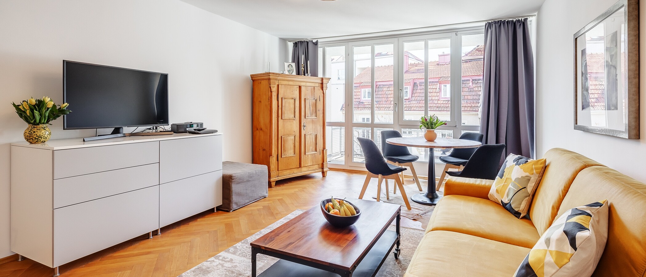 Wohnung München Schwabing-West 01 Wohnbereich 12512