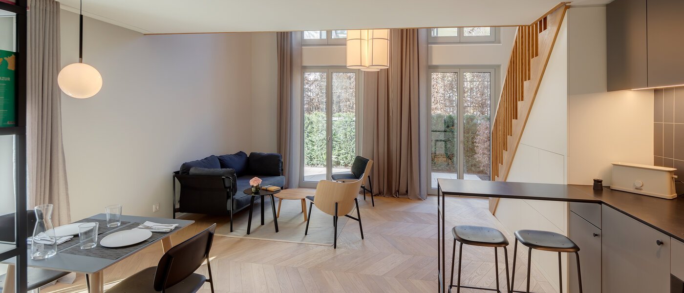 Maisonette-Galerie Wohnung München Herzogpark 01 Wohnbereich 12522