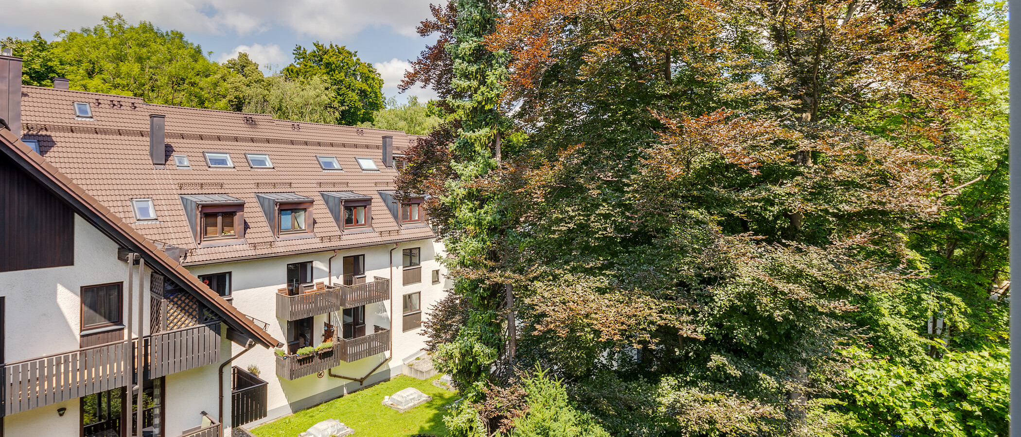 Maisonette-Galerie Wohnung München Herzogpark 03 Aussicht 12527