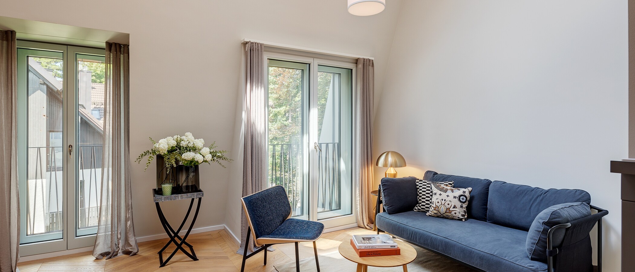 Maisonette-Galerie Wohnung München Herzogpark 02 Wohnbereich 12527