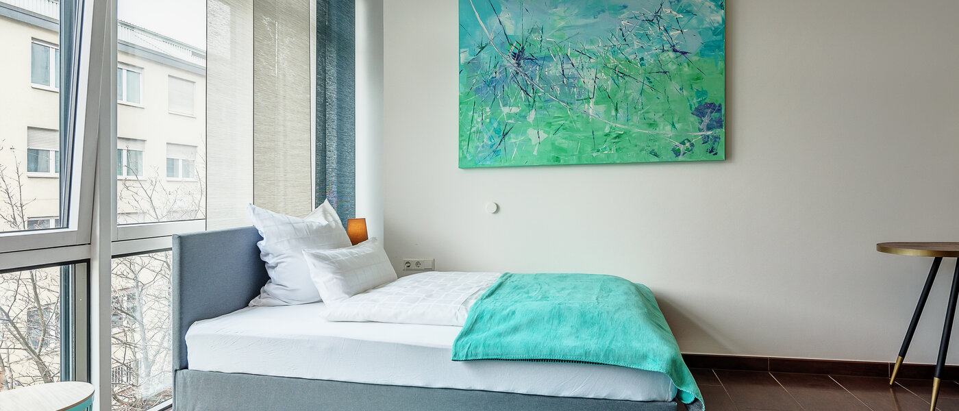 Apartment München Ludwigsvorstadt 01 Schlafbereich 12534