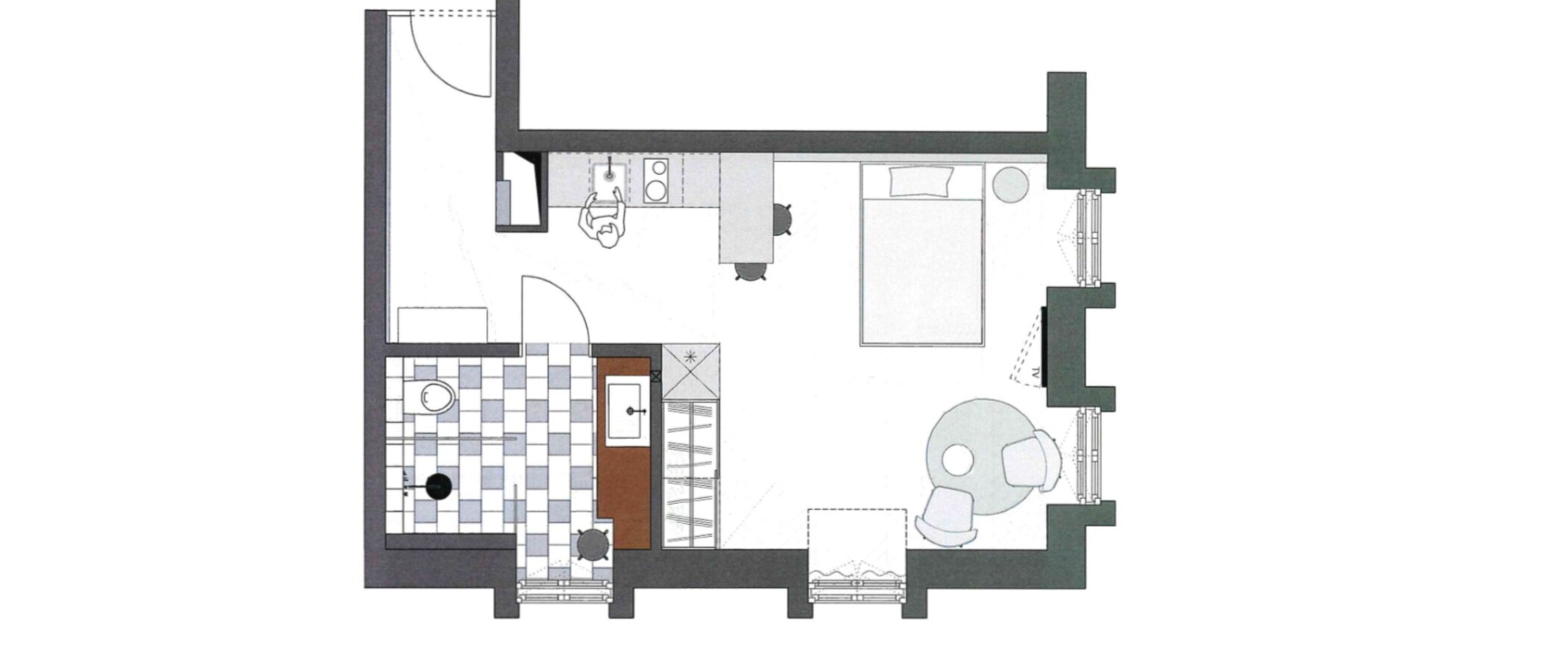 Wohnung München Herzogpark 01 Grundriss 12546