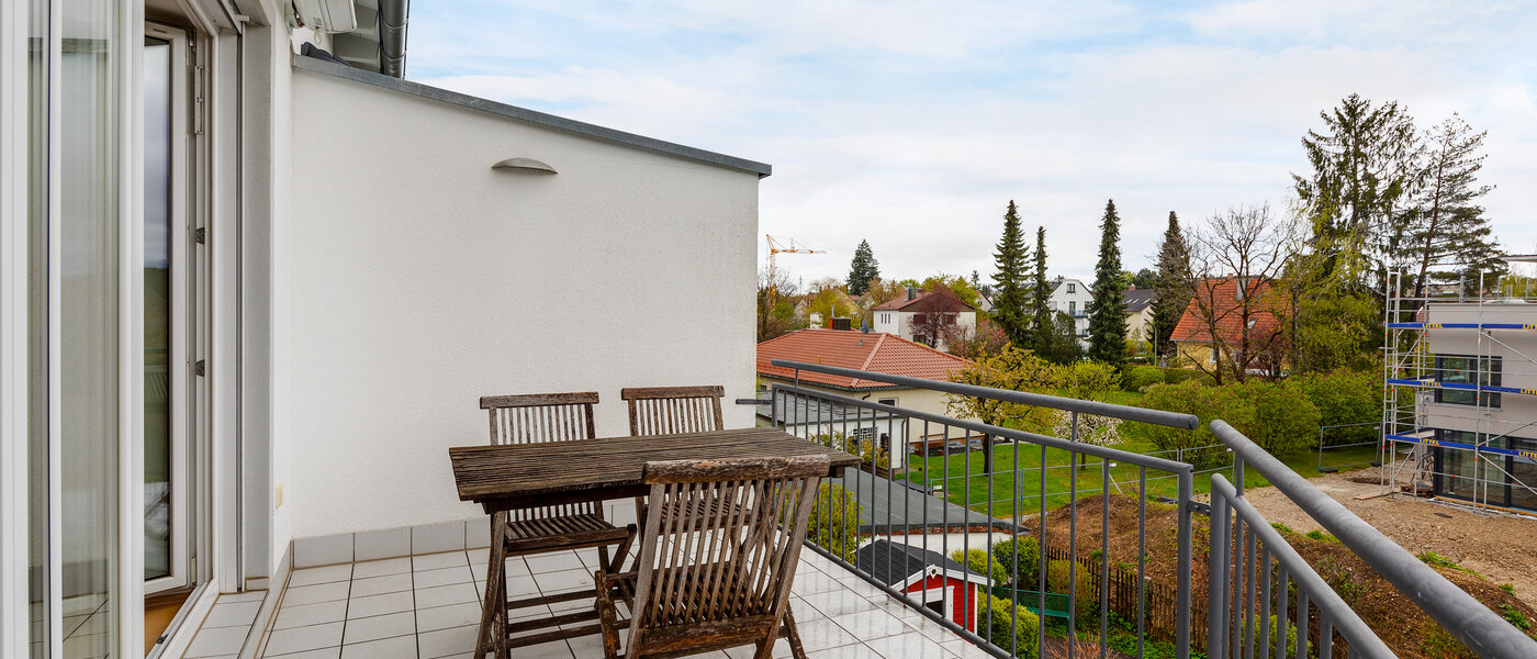 Dachgeschosswohnung München Lerchenau 01 Balkon 12556