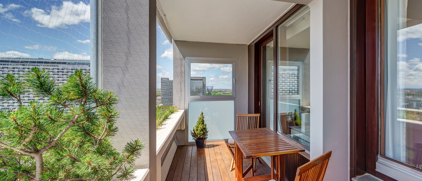 Wohnung München Arabellapark 02 Balkon 12568