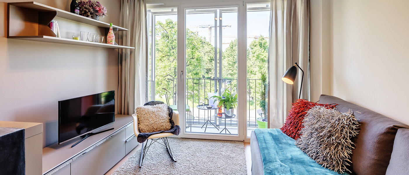 Apartment München Schwabing-West (rund um den Hohenzollernplatz) 02 Wohnbereich 12583