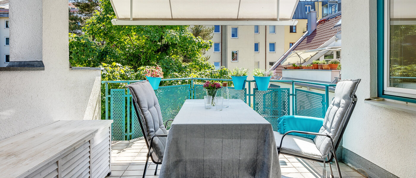 Dachterrassenwohnung München Maxvorstadt 01 Balkon 12588