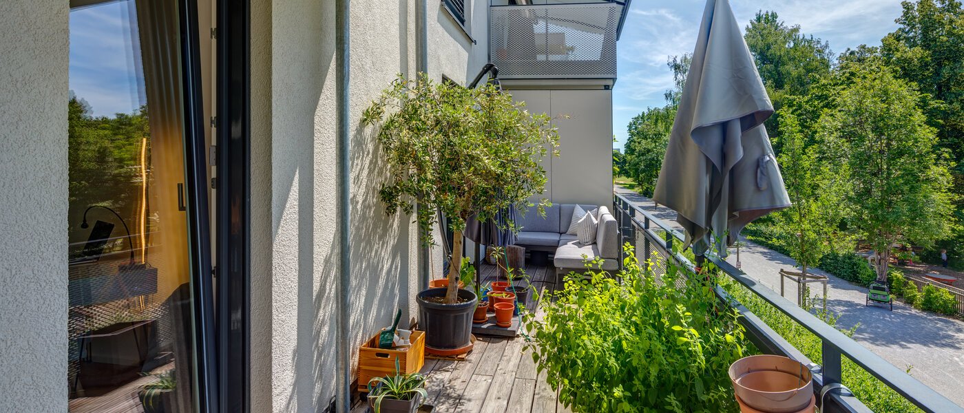 Wohnung München Schwabing - Domagkpark 03 Balkon 12597