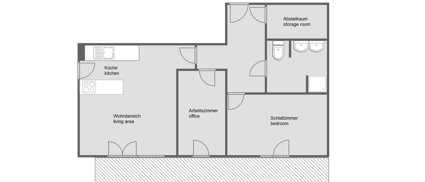 Wohnung München Schwabing - Domagkpark 01 Grundriss 12597