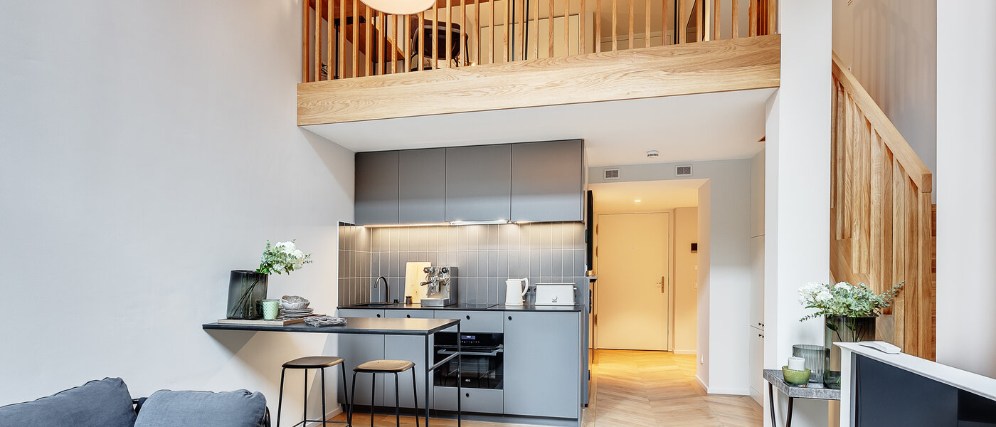 Maisonette-Galerie Wohnung München Herzogpark 02 Wohnbereich 12611