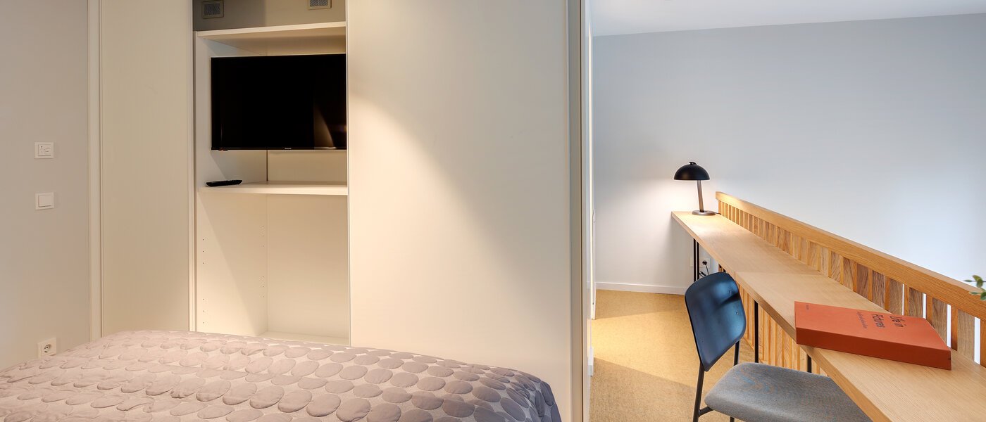 Maisonette-Galerie Wohnung München Herzogpark 04 Schlafbereich 12615