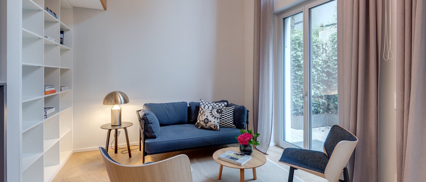 Maisonette-Galerie Wohnung München Herzogpark 04 Wohnbereich 12615