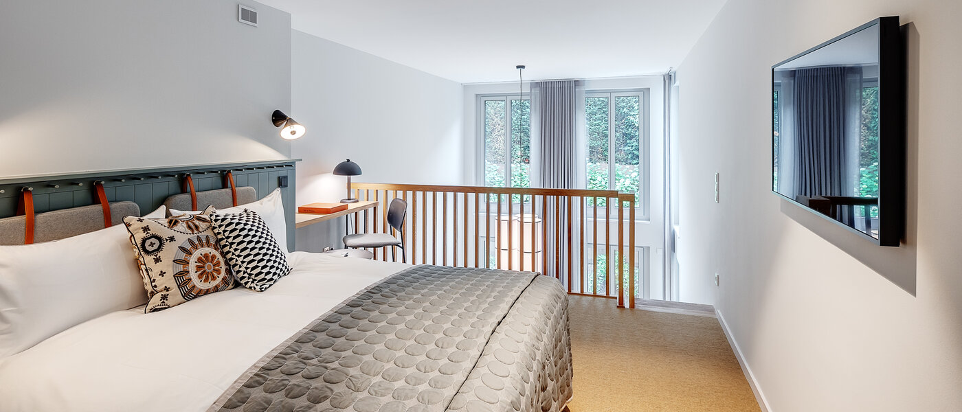 Maisonette-Galerie Wohnung München Herzogpark 03 Schlafbereich 12618