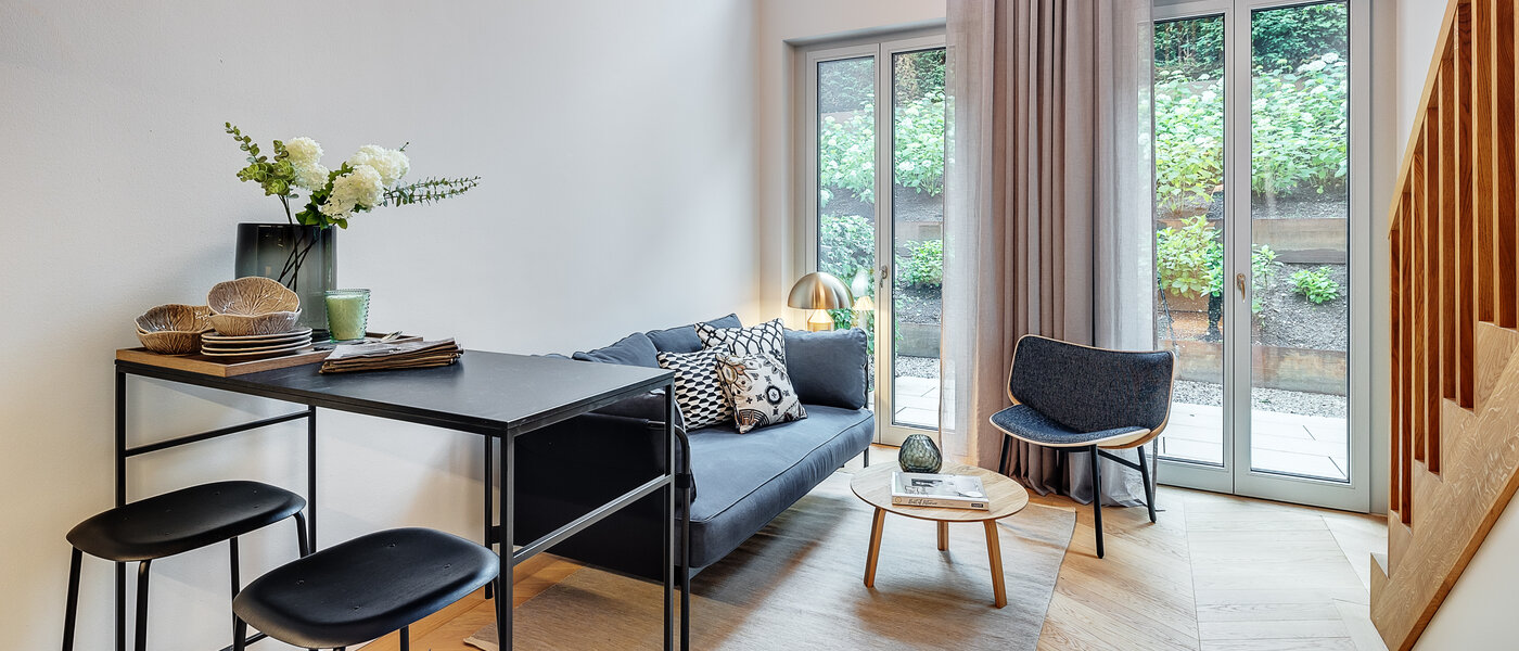 Maisonette-Galerie Wohnung München Herzogpark 02 Wohnbereich 12618