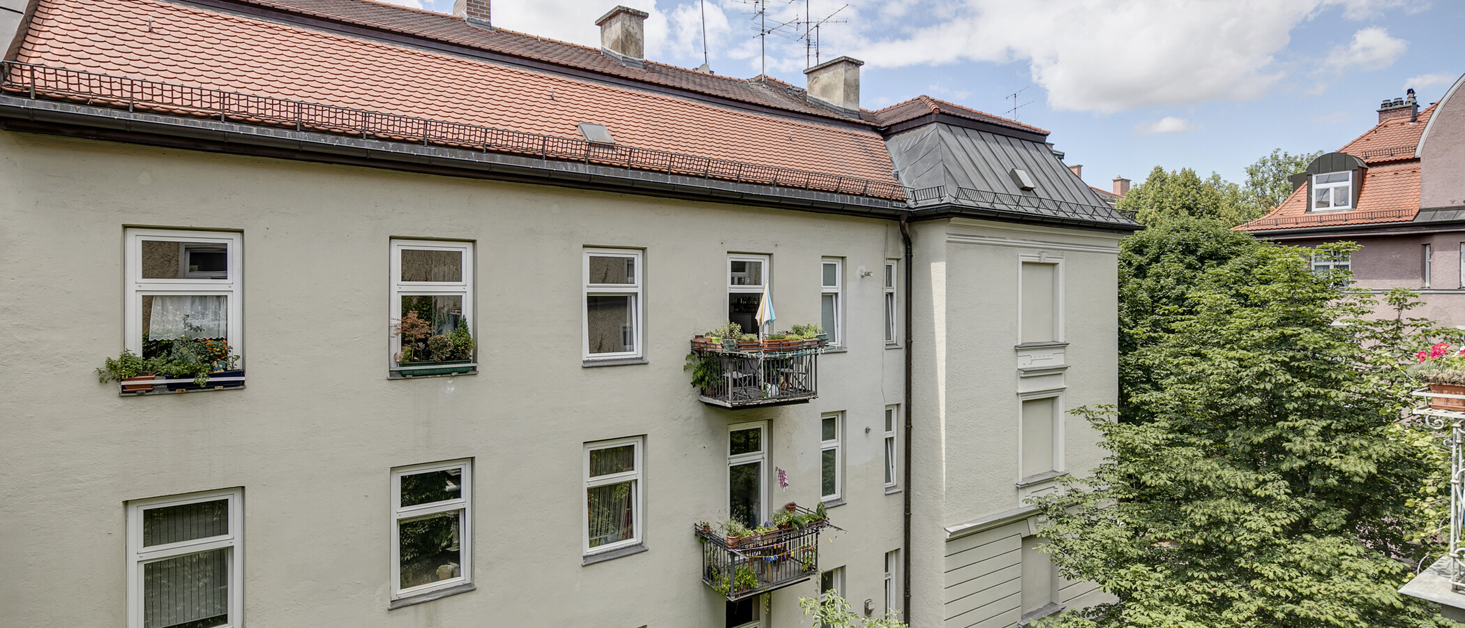 Wohnung München Schwabing (links der Leopoldstraße) 04 Aussicht 1262