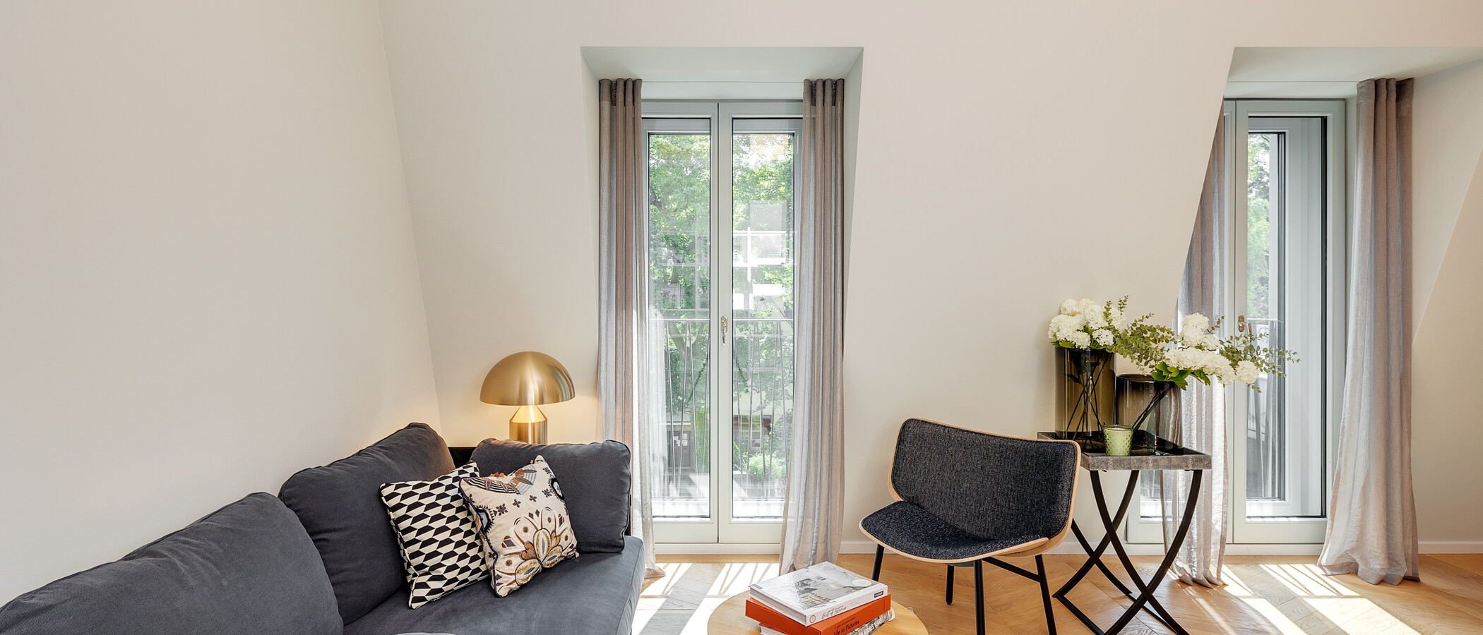 Maisonette-Galerie Wohnung München Herzogpark 01 Wohnbereich 12652
