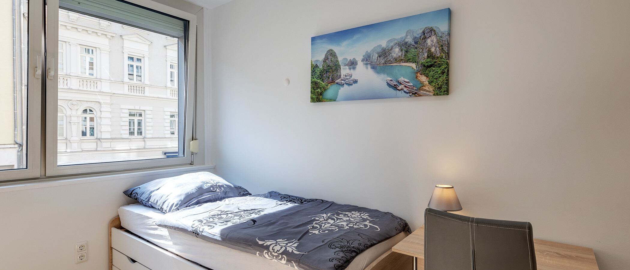 Apartment München Maxvorstadt - Universitätsviertel 01 Schlafbereich 12659