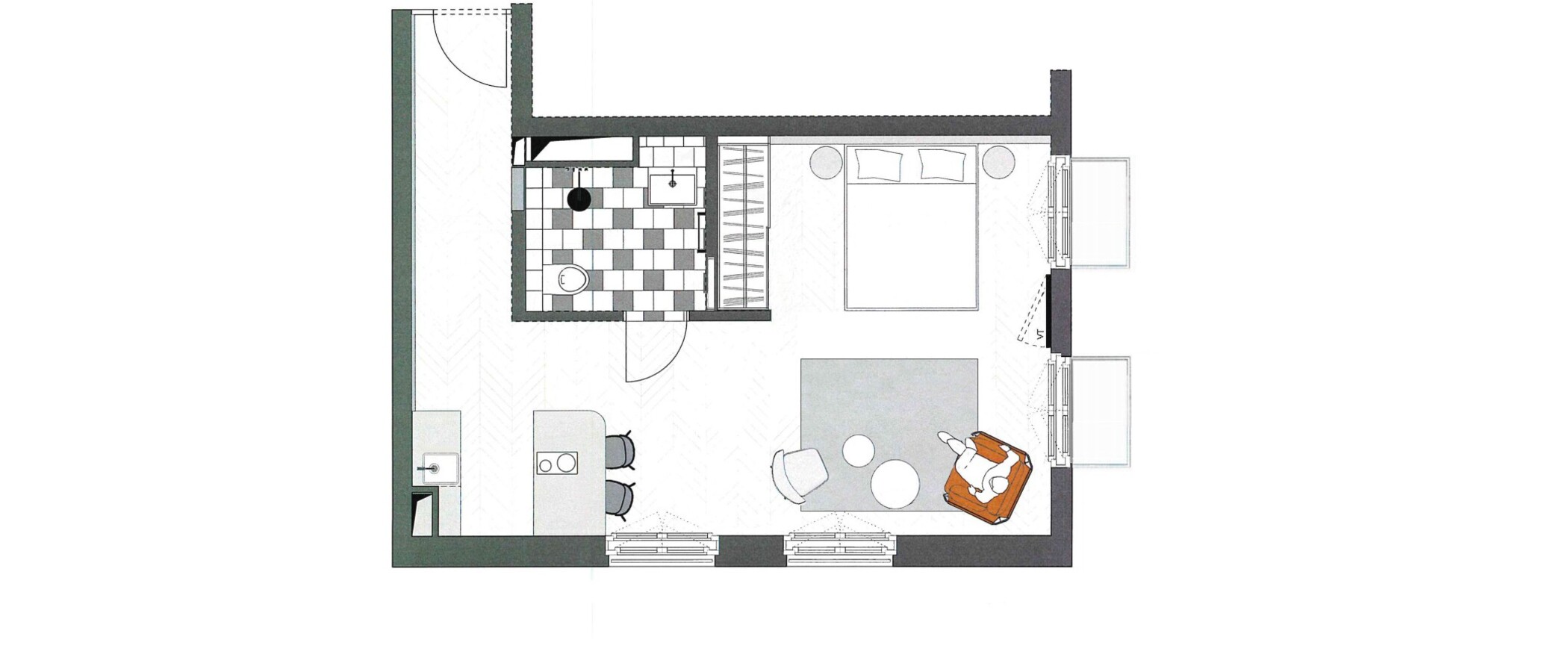 Wohnung München Herzogpark 01 Grundriss 12674