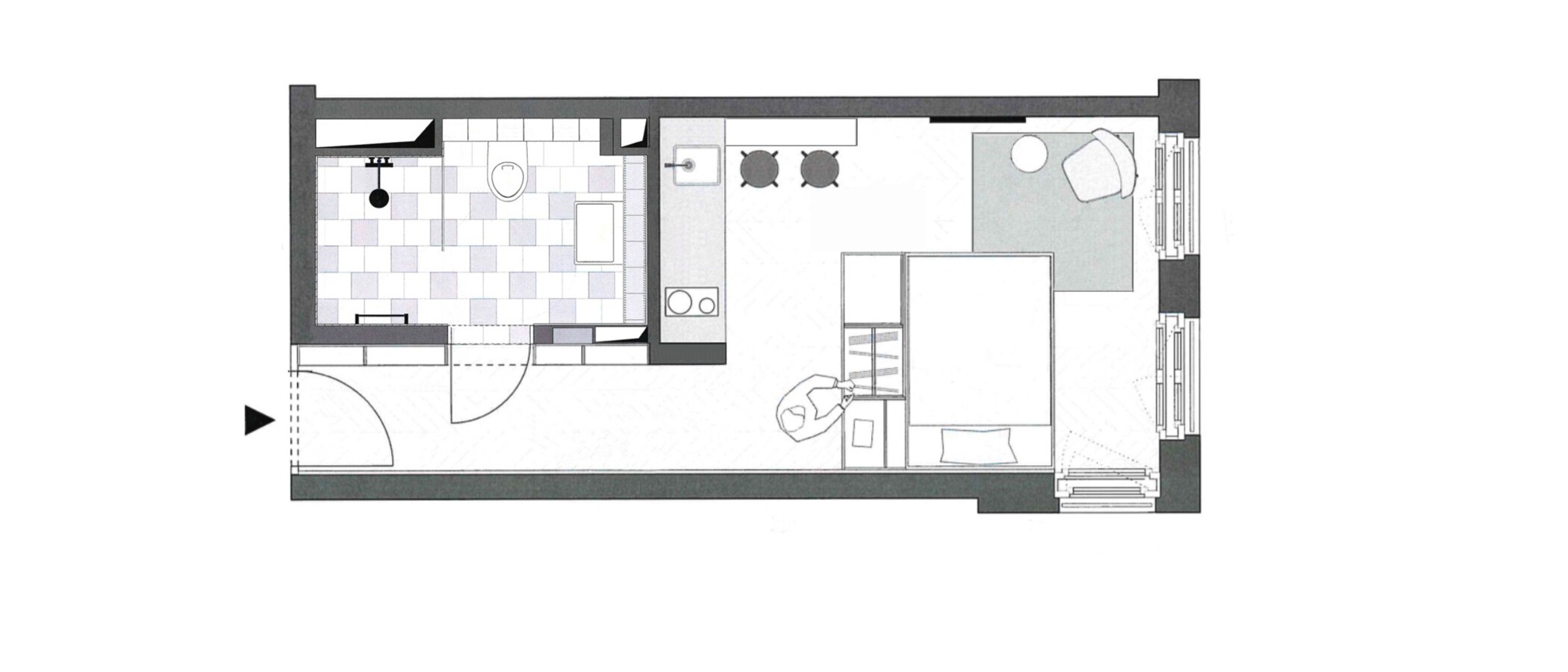 Wohnung München Herzogpark 01 Grundriss 12679