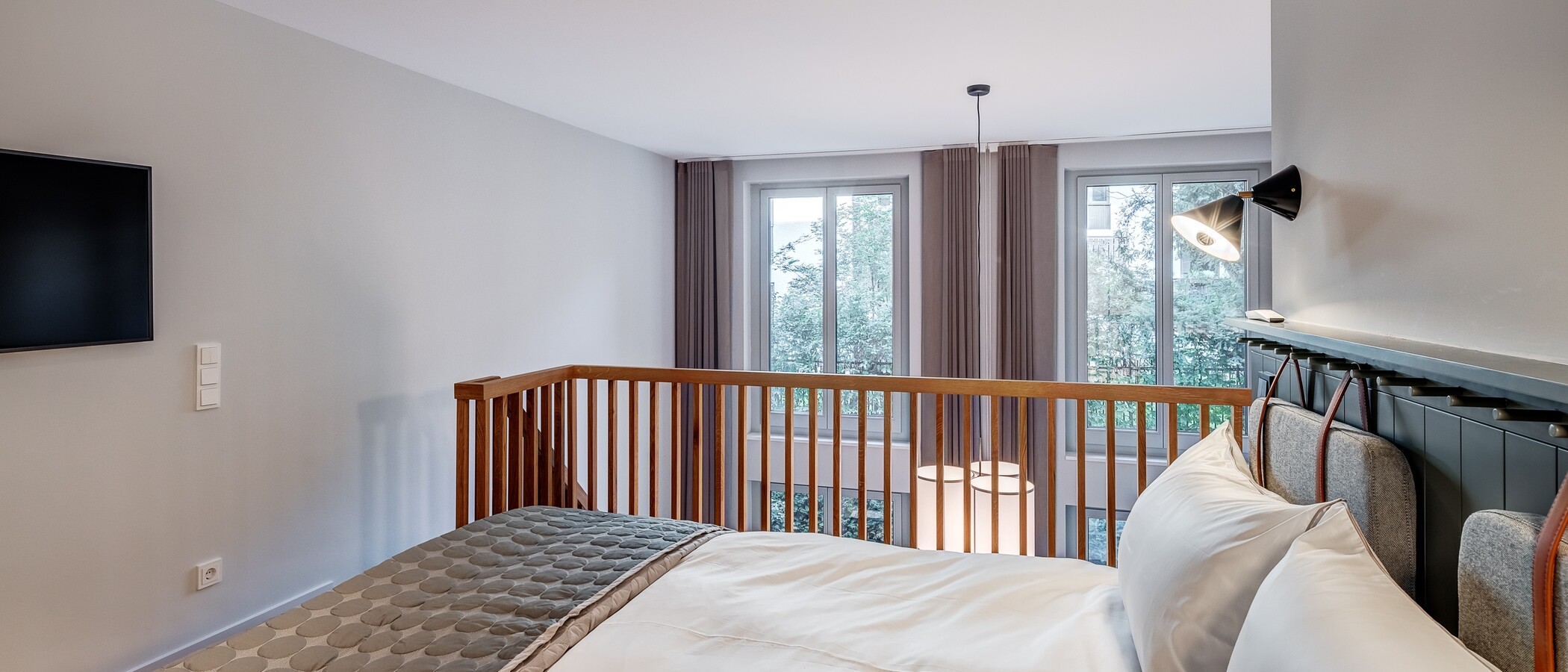 Maisonette-Galerie Wohnung München Herzogpark 03 Schlafbereich 12681