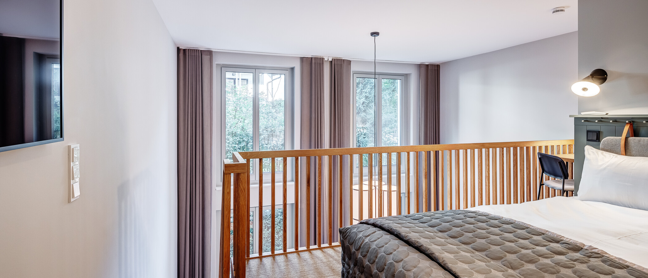 Maisonette-Galerie Wohnung München Herzogpark 04 Schlafbereich 12681