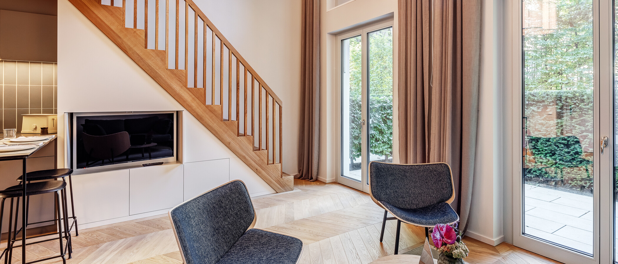 Maisonette-Galerie Wohnung München Herzogpark 04 Wohnbereich 12681