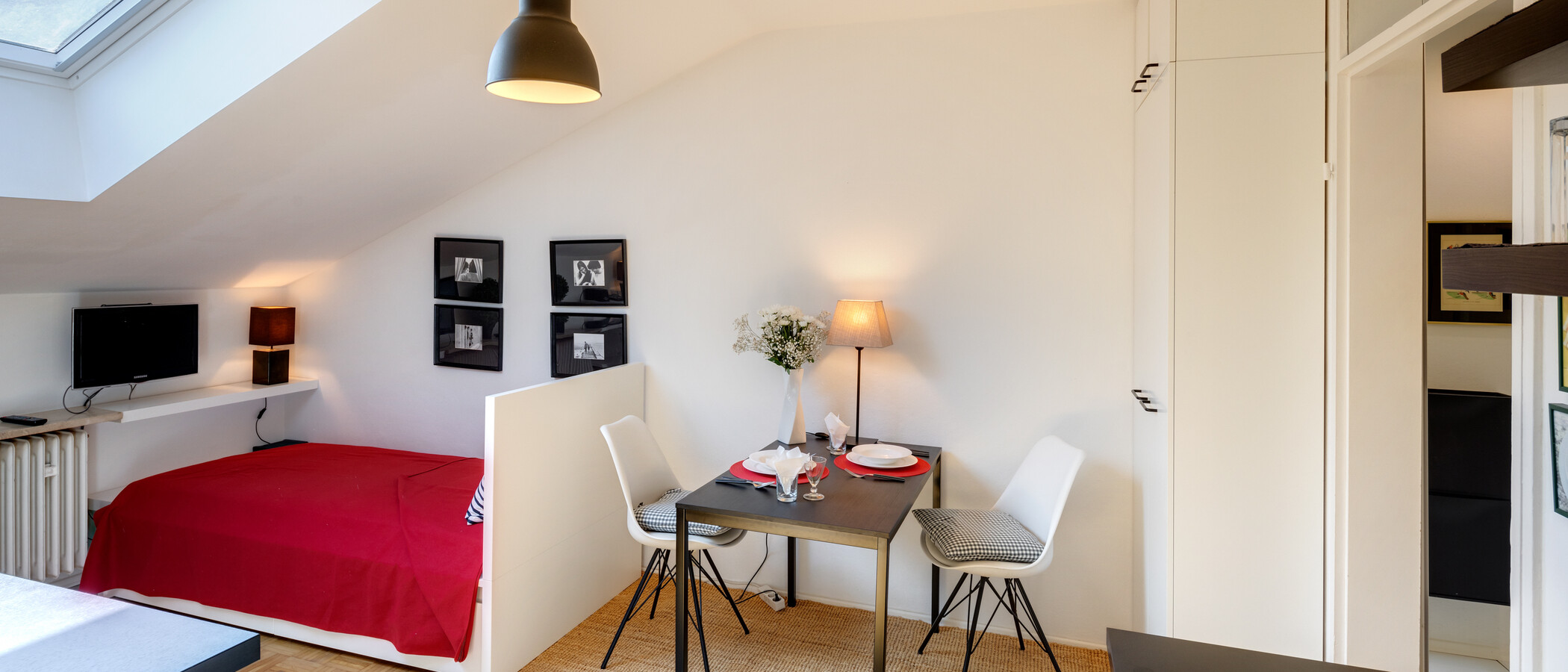 Dachgeschosswohnung Kreuth Weissach 02 Wohnbereich 12696