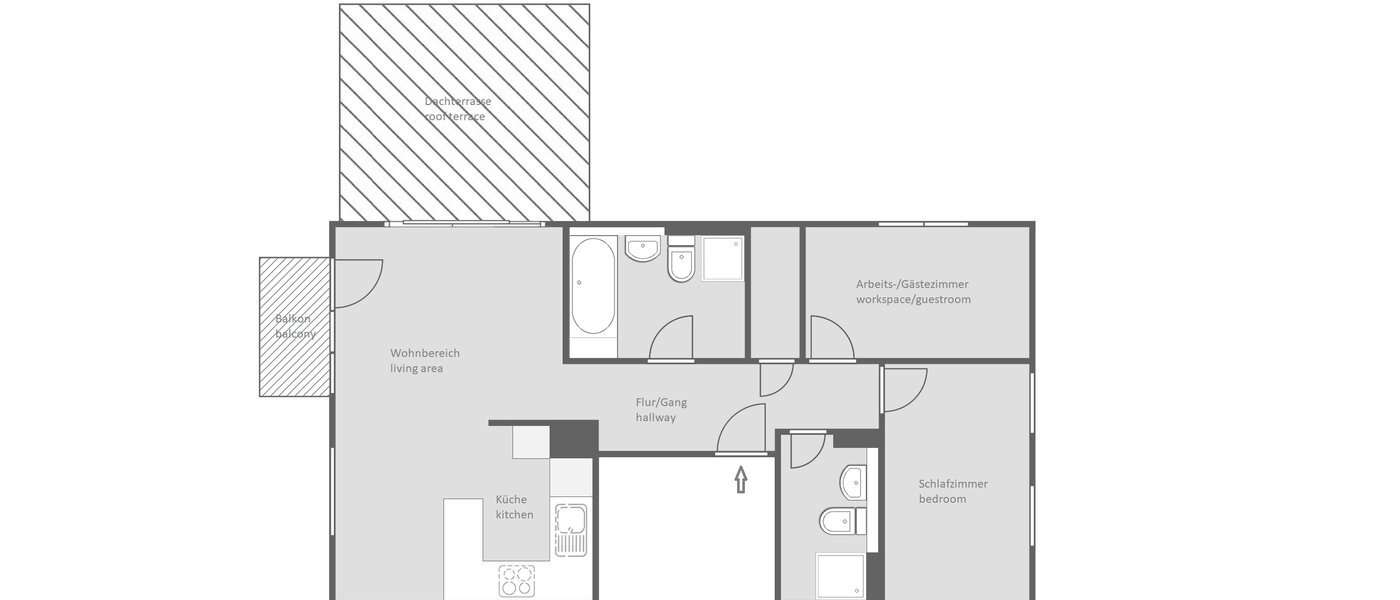 Penthousewohnung München Pasing 01 Grundriss 12708