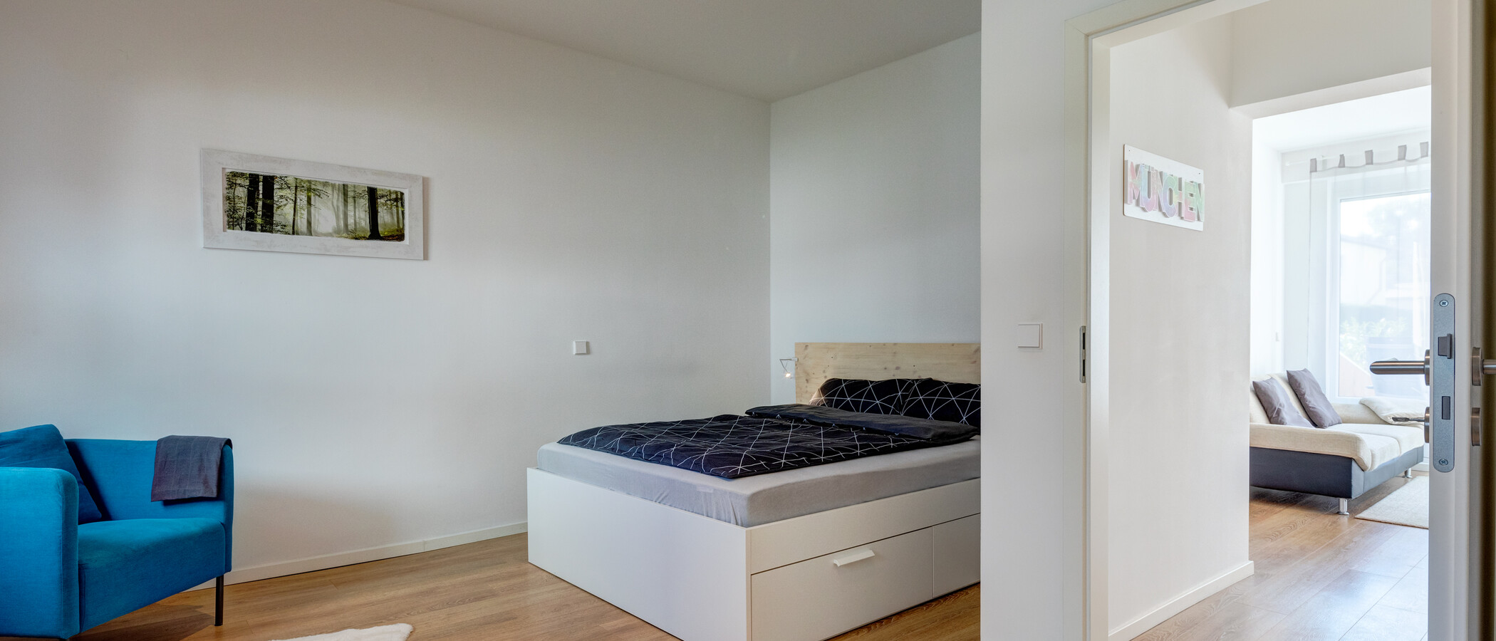 Gartenwohnung München Forstenried 01 Schlafzimmer 12709