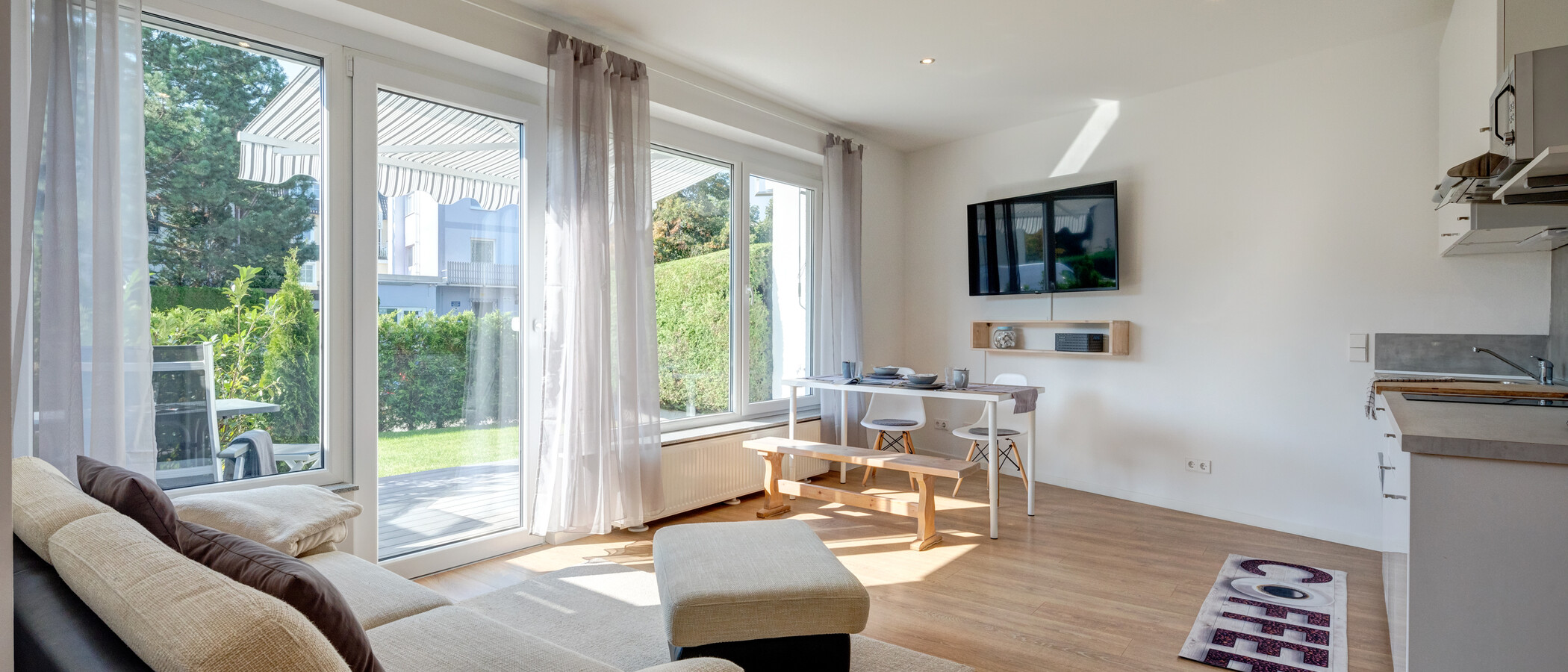 Gartenwohnung München Forstenried 01 Wohnbereich 12709