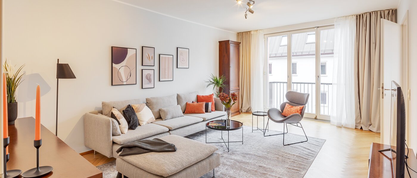 Wohnung München Maxvorstadt - Westen 02 Wohnbereich 12753